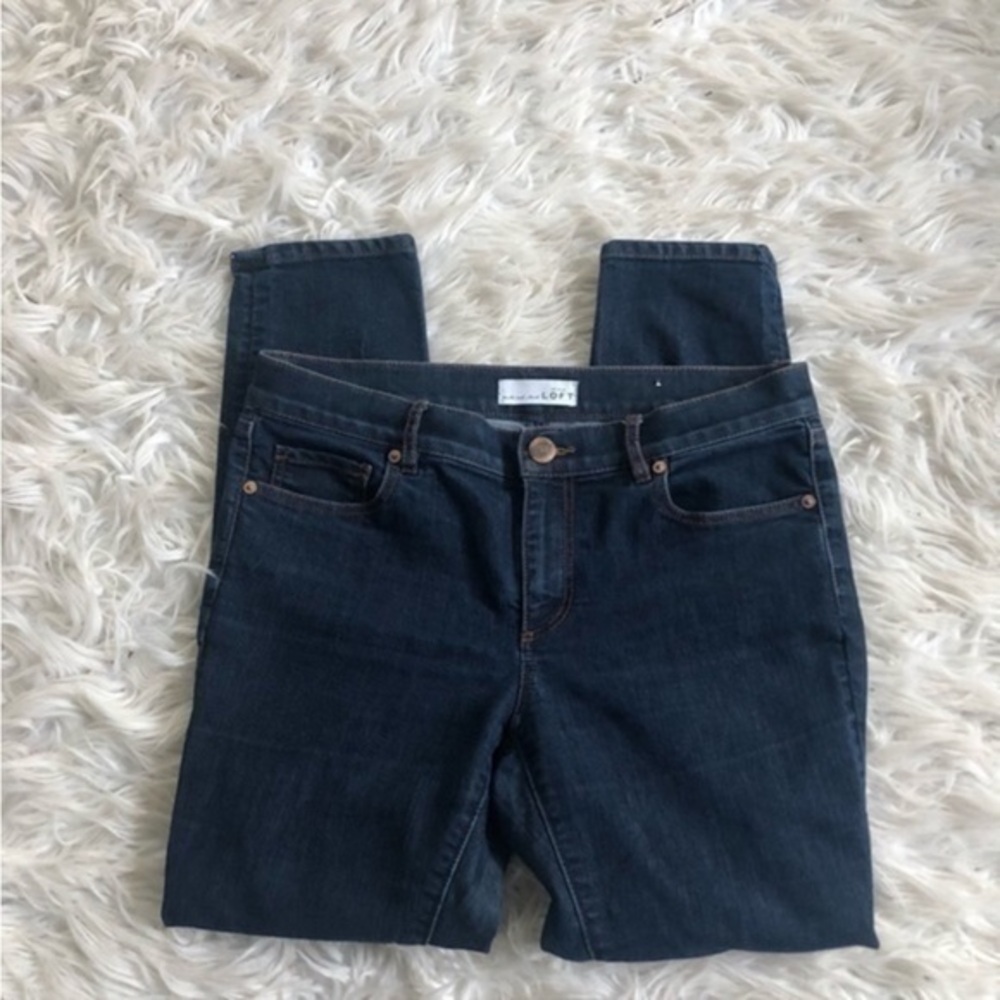 Ann Taylor Loft Straight Leg Blue Jeans
